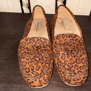 St. John's Bay Brown Leopard Print Women's Loafers